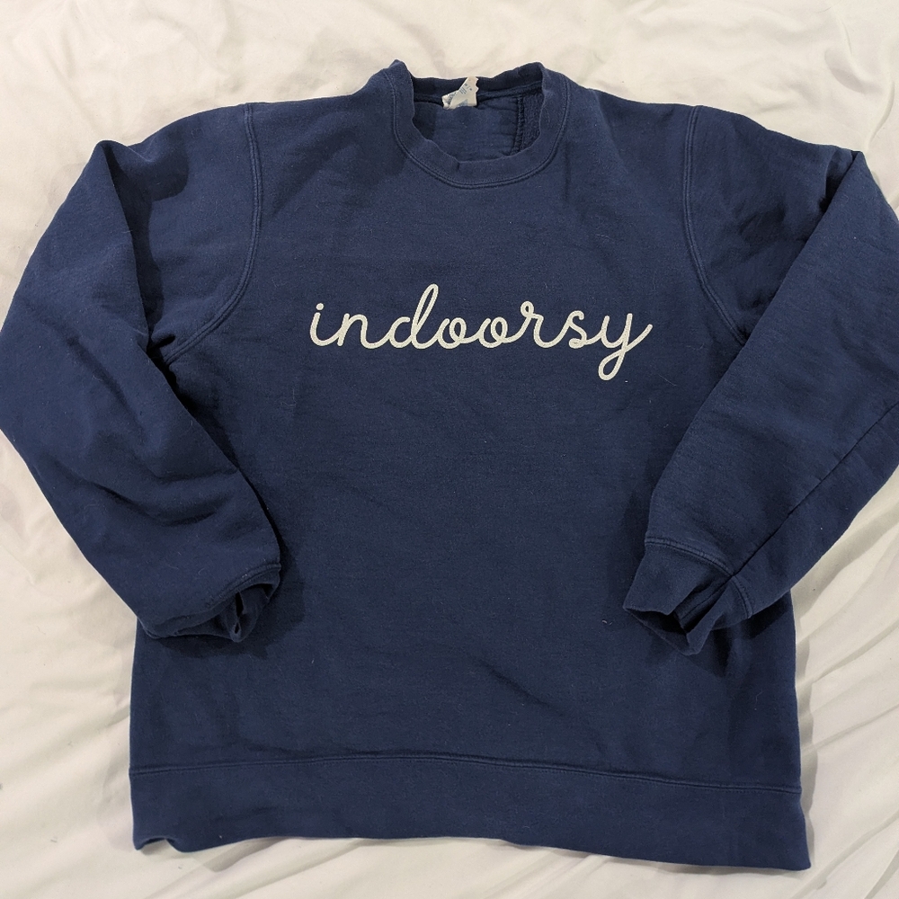 Cozy Sweatshirt That Says Indoorsy